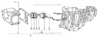 Ensemble cylindre - piston - axe de piston