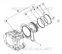Ensemble cylindre-piston-axe de piston