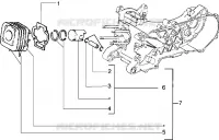 Ensemble cylindre - piston - axe de piston