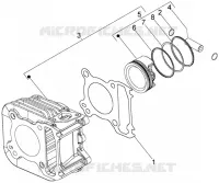 Ensemble cylindre-piston-axe de piston