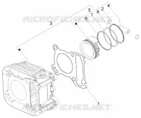 Ensemble cylindre-piston-axe de piston