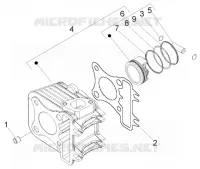 Ensemble cylindre-piston-axe de piston