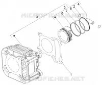 Ensemble cylindre-piston-axe de piston