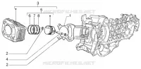 ENSEMBLE CYLINDRE-PISTON-AXE DE PISTON