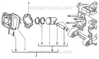 Ensemble cylindre-piston-axe de piston