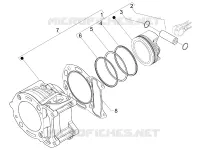 Groupe cylindre-piston-axe