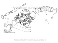 Carburateur complet - Raccord d'admission