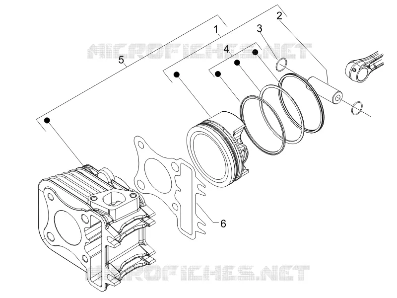 Groupe cylindre-piston-axe