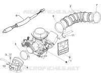 Carburateur complet - Raccord d'admission