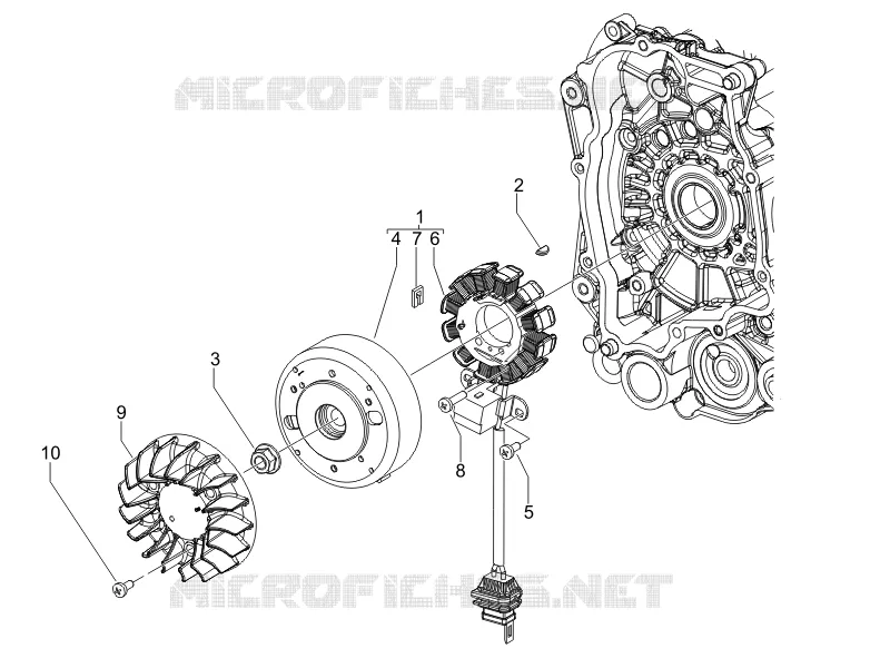 Volant magnetique