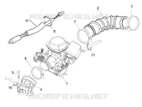 Carburateur complet - Raccord d'admission
