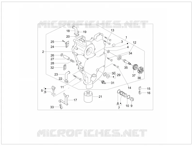 Couvercle volant magnetique - Filtre à huile