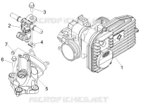 Corps papillon - Injecteur - Raccord d'admission