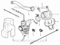 Carburateur complet - Raccord d'admission