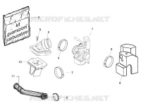 Carburateur complet - Raccord d'admission