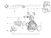 Carburateur complet - Raccord d'admission