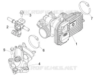 Corps papillon - Injecteur - Raccord d'admission
