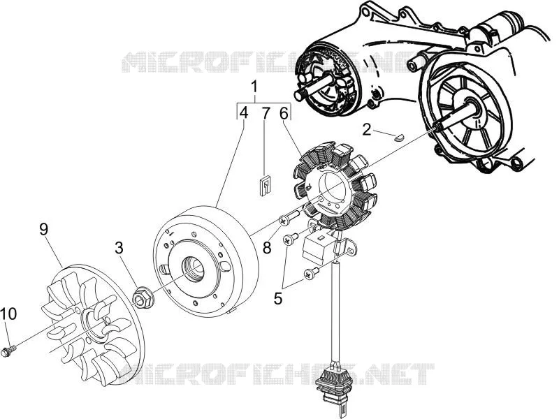 Volant magnetique