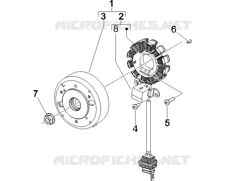 Volant magnetique