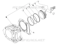 Groupe cylindre-piston-axe