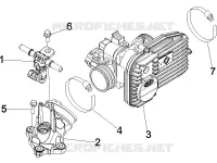 Corps papillon - Injecteur - Raccord d'admission