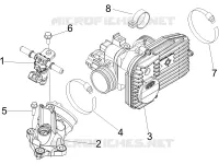 Corps papillon - Injecteur - Raccord d'admission