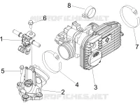 Corps papillon - Injecteur - Raccord d'admission