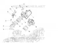 Corps papillon - Injecteur - Raccord d'admission