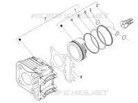 Groupe cylindre-piston-axe