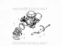Carburateur complet - Raccord d'admission