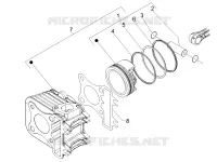 Groupe cylindre-piston-axe