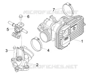 Corps papillon - Injecteur - Raccord d'admission