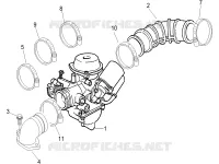 Carburateur complet - Raccord d'admission