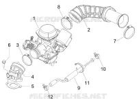 Carburateur complet - Raccord d admission