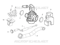 Carburateur complet - Raccord d admission