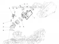 Corps papillon - Injecteur - Raccord d'admission