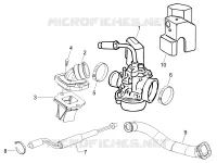 Carburateur complet - Raccord d'admission