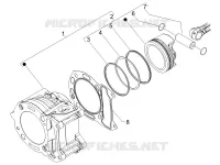 Groupe cylindre-piston-axe