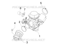 Carburateur complet - Raccord d'admission