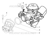 Carburateur complet - Raccord d'admission