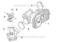 Corps papillon - Injecteur - Raccord d admission