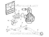 Carburateur complet - Raccord d'admission