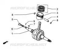 Arbre moteur - Cylindre - Piston