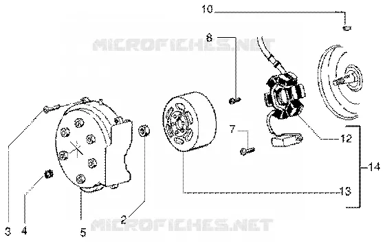 Volant magnetique