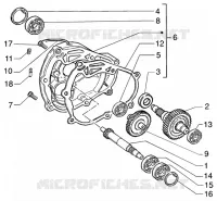 Rear wheel shaft