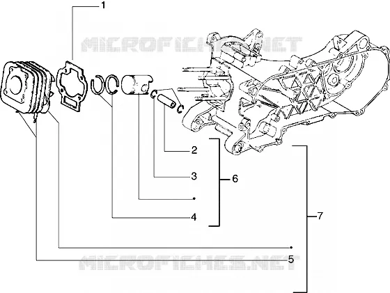 Ensemble cylindre-piston-axe de piston