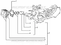 Ensemble cylindre-piston-axe de piston