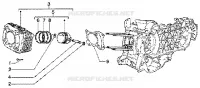 Ensemble cylindre-piston-axe de piston