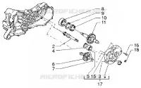 Rear wheel shaft