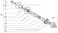 Driven pulley